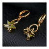 Earrings Five-pointed Star Big Zircon   gold plated green zircon - Mega Save Wholesale & Retail - 3