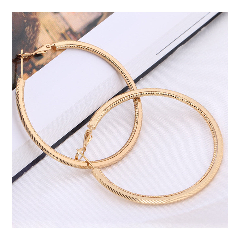 Big Earrings 18K Gold Galvanized - Mega Save Wholesale & Retail - 3