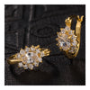 Ear Studs Sunflower Dazzling Zircon   white - Mega Save Wholesale & Retail - 2