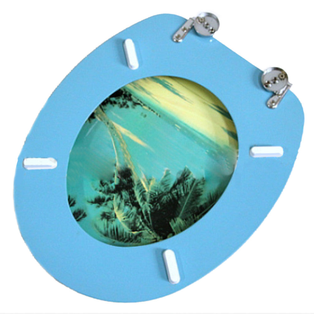 Coconut Tree MDF No Slow Descent Toilet Seat - Mega Save Wholesale & Retail - 2