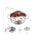 Double bottom bunk binaural duck hot pot pot bottom soup pot soup pot composite gas / electric stove applicable 03   350*140 - Mega Save Wholesale & Retail - 3