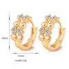 Love Heart Fake Gold Galvanized Zircon Earrings - Mega Save Wholesale & Retail - 4