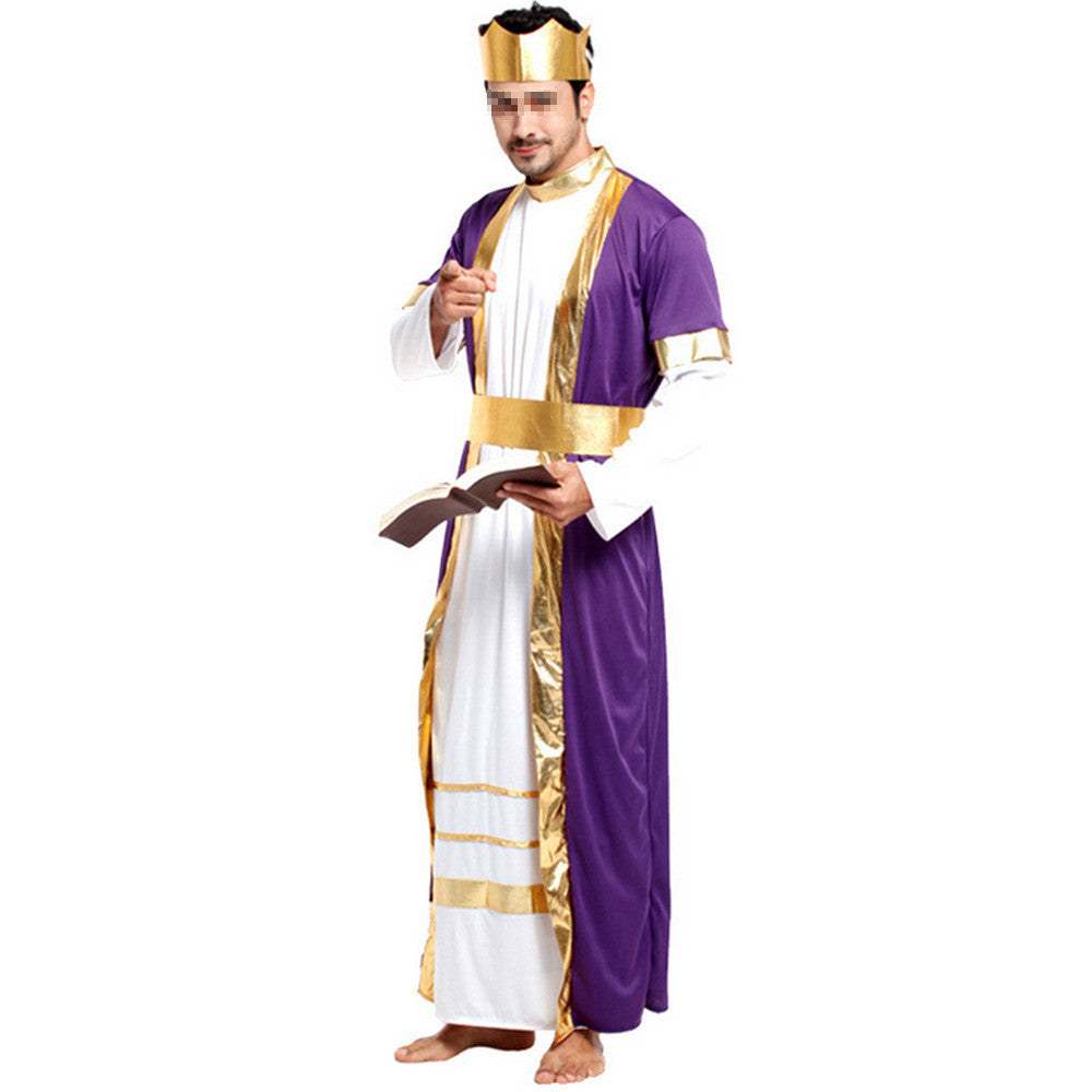 Halloween Cosplay Mask Costume Ball Costumes King Robe - Mega Save Wholesale & Retail - 2