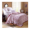 Clipped Pattern Blanket Bedding Throw Fleece Super Soft Warm Value cut red - Mega Save Wholesale & Retail