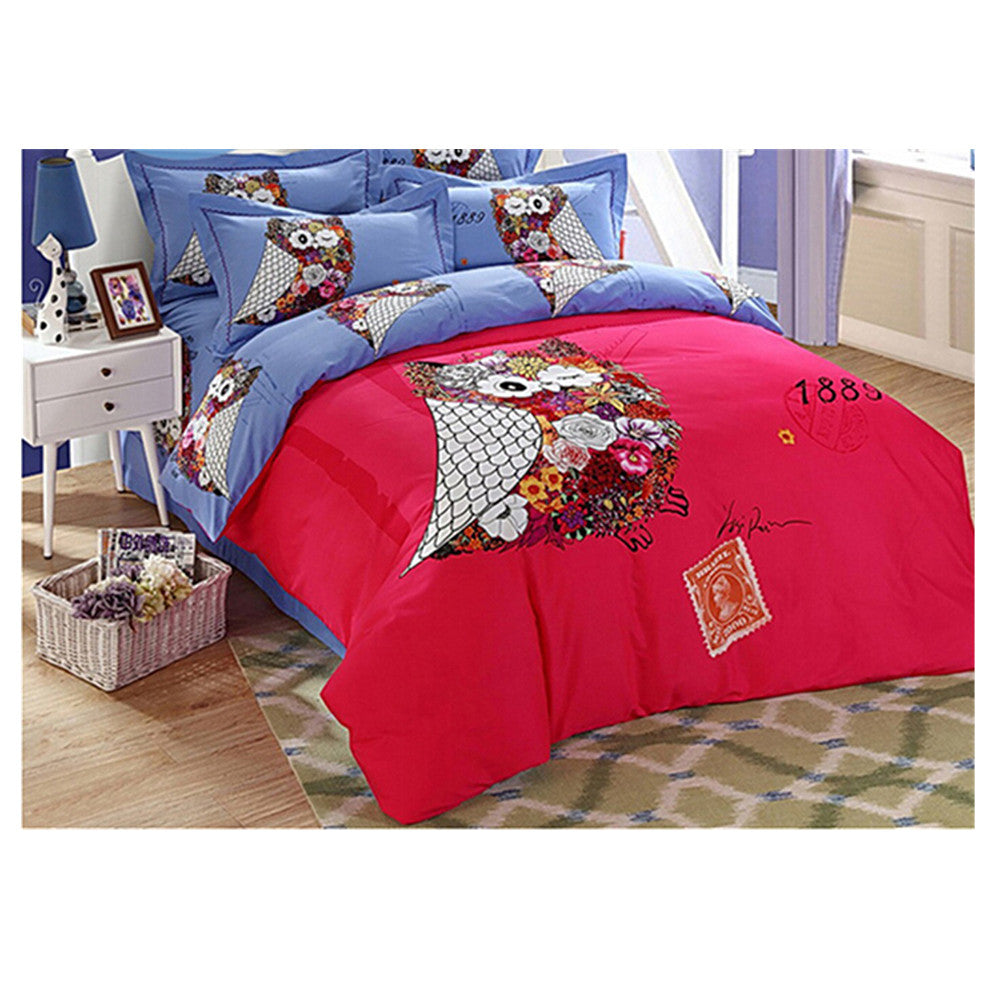 Bed Quilt Duvet Sheet Cover 4PC Set Upscale Cotton Sanded simple but elegant 1.8M 018 - Mega Save Wholesale & Retail