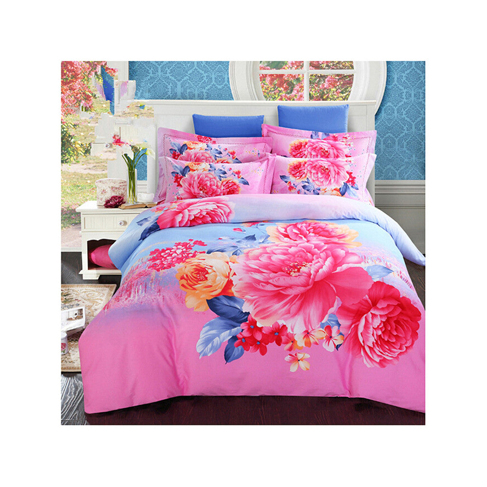 Bed Quilt Duvet Sheet Cover 4PC Set Upscale Cotton Sanded simple but elegant 2.0M 020 - Mega Save Wholesale & Retail