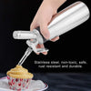 Whipped Cream Dispenser - Stainless Steel Whipped Cream Dispenser Foamer with Three Nozzles for Dessert Tools(500ML)