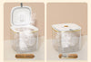 Kitchen Food Storage Box Containers Rice Bucket Insect and Moisture-proof Sealing Food Grade Flour Cereal Dog Food Storage Tank White-10kg