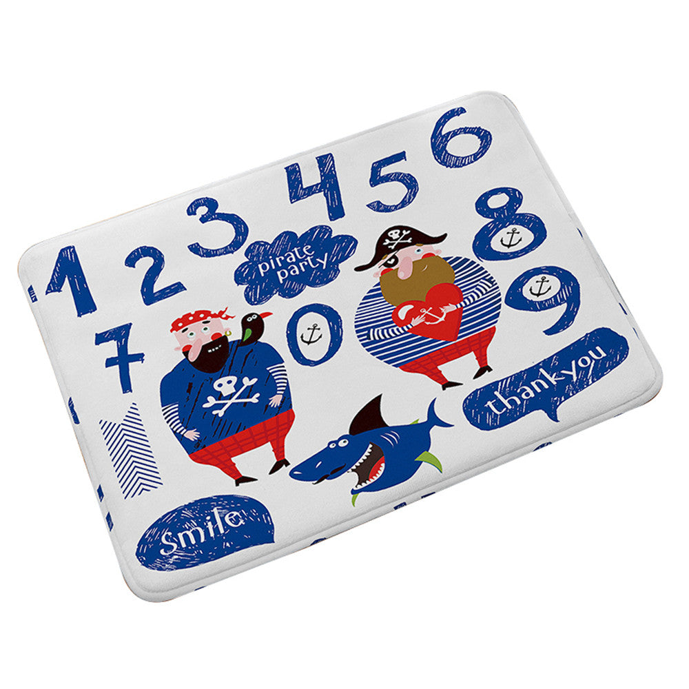 Flannel Carpet Non-slip Door Foot Mat   010 - Mega Save Wholesale & Retail