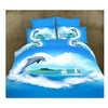 3D Queen King Size Bed Quilt/Duvet Sheet Cover Cotton reactive printing 4pcs  06 - Mega Save Wholesale & Retail