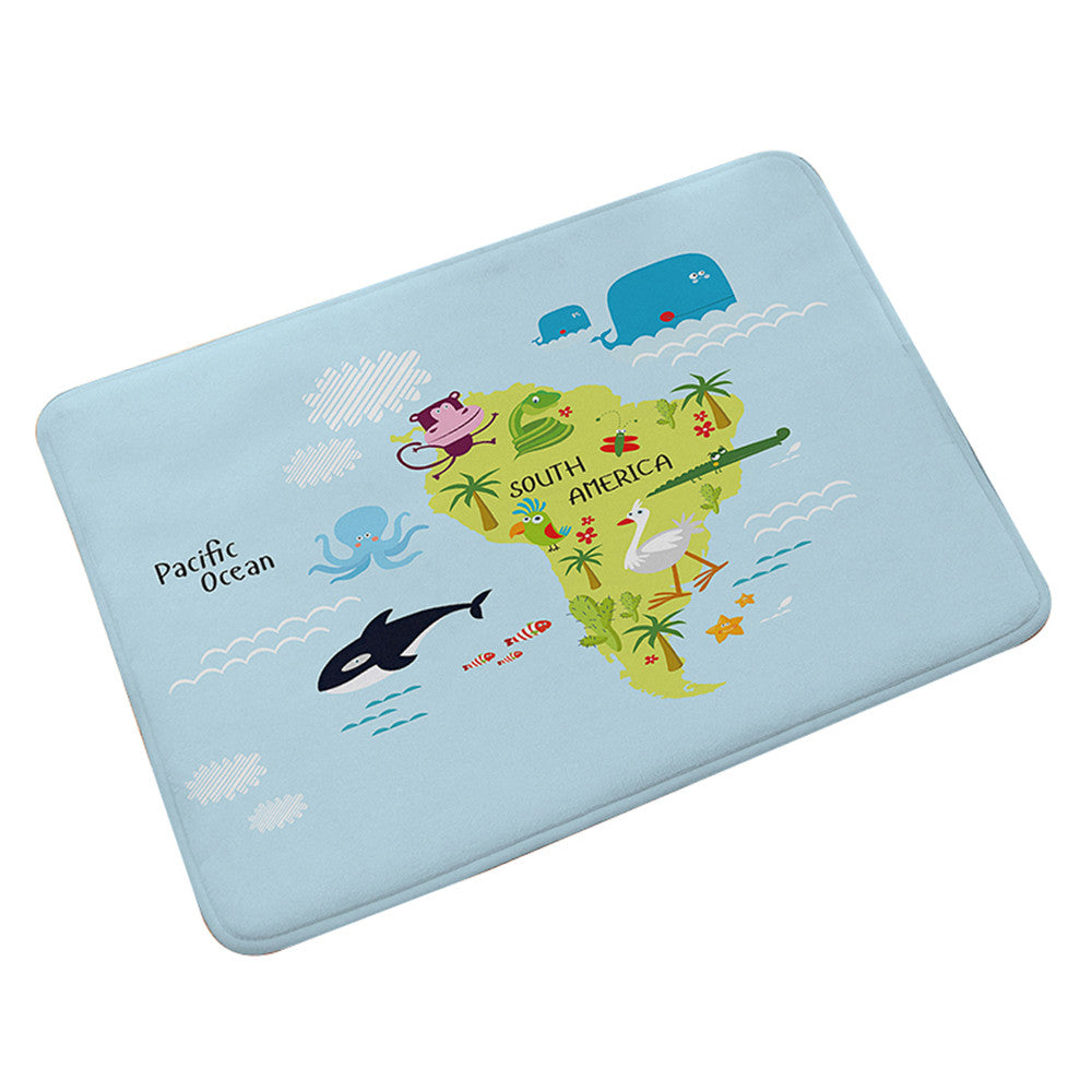 Flannel Carpet Non-slip Door Foot Mat   014 - Mega Save Wholesale & Retail