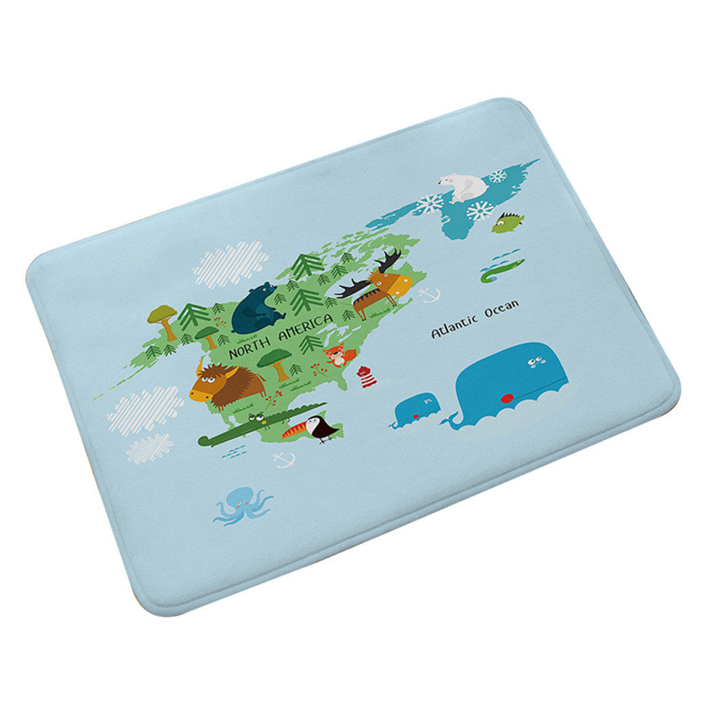 Flannel Carpet Non-slip Door Foot Mat   015 - Mega Save Wholesale & Retail