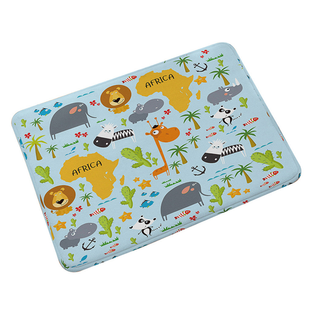 Flannel Carpet Non-slip Door Foot Mat   018 - Mega Save Wholesale & Retail