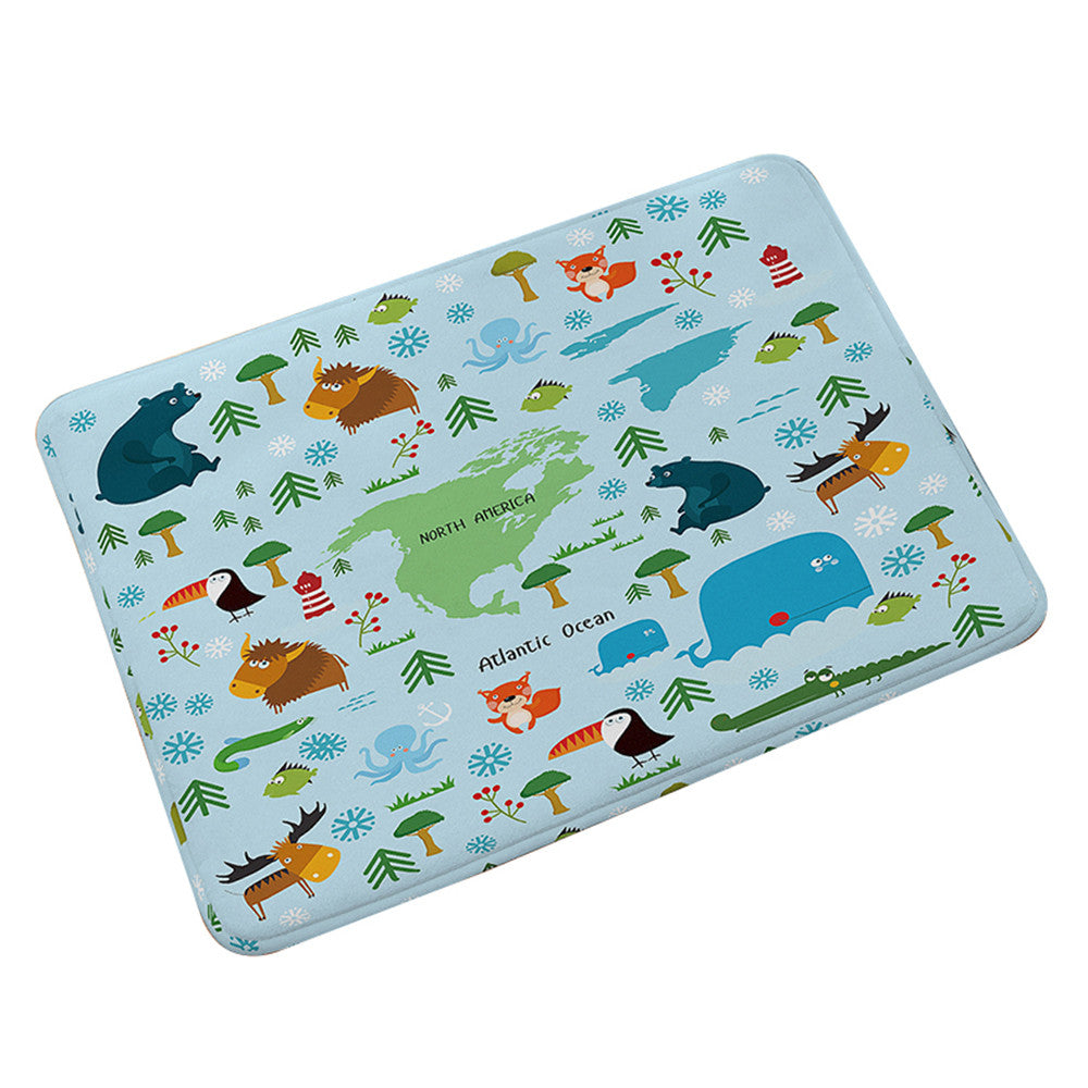 Flannel Carpet Non-slip Door Foot Mat   019 - Mega Save Wholesale & Retail