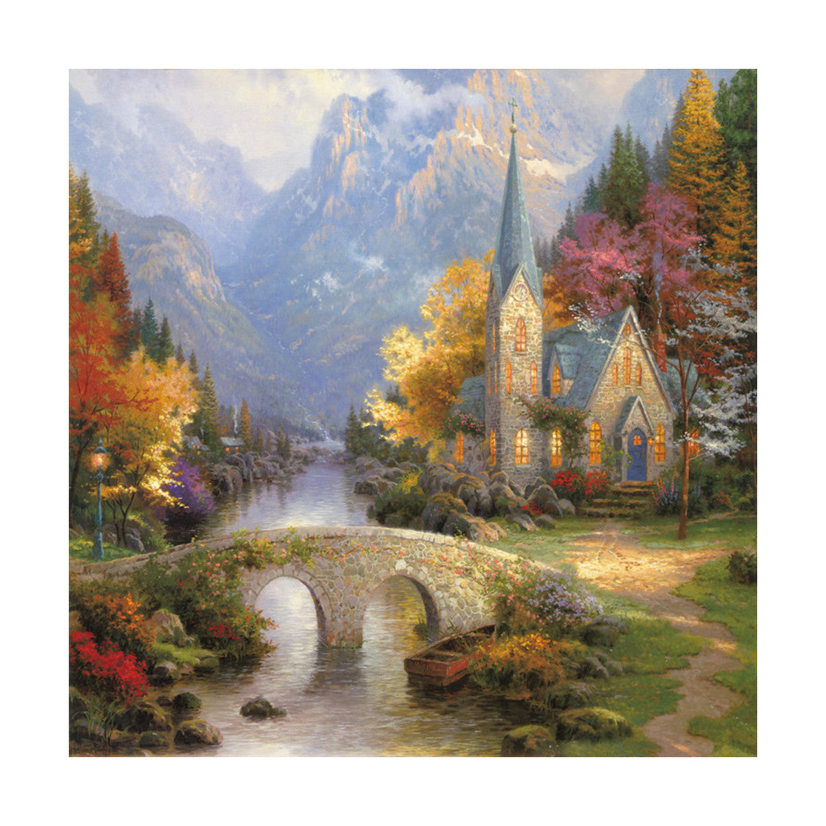 European and American scenery Thomas cattle decoration painting bulk villa hang painting hotel oil painting    01 - Mega Save Wholesale & Retail - 1