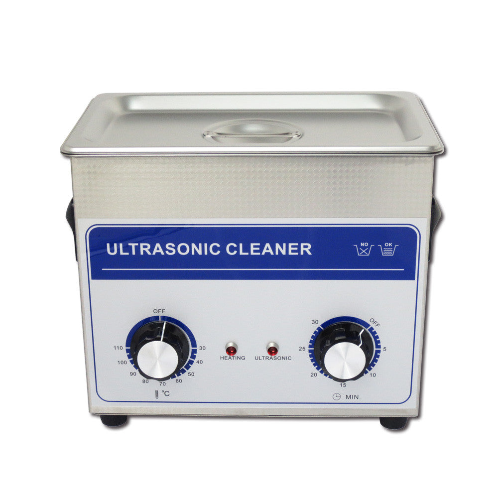 3.2L  Professional Ultrasonic Cleaner Machine with mechanical Timer Heated  Stainless steel Cleaning tank 110V/220V - Mega Save Wholesale & Retail