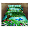 3D Queen King Size Bed Quilt/Duvet Sheet Cover Cotton reactive printing 4pcs  09 - Mega Save Wholesale & Retail