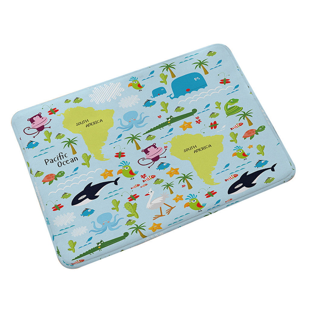 Flannel Carpet Non-slip Door Foot Mat   021 - Mega Save Wholesale & Retail