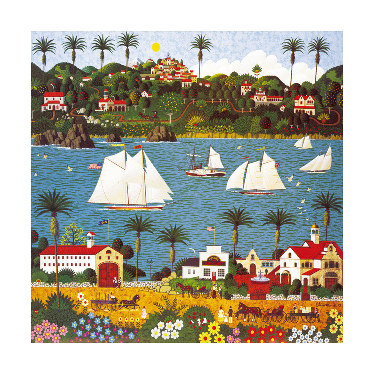 decoration painting bulk simple lighthouse American small town without frame cotton for painting wall painting 02 - Mega Save Wholesale & Retail - 1