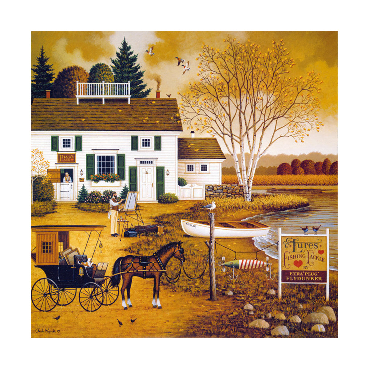 decoration painting bulk simple lighthouse American small town without frame cotton for painting wall painting 03 - Mega Save Wholesale & Retail - 1