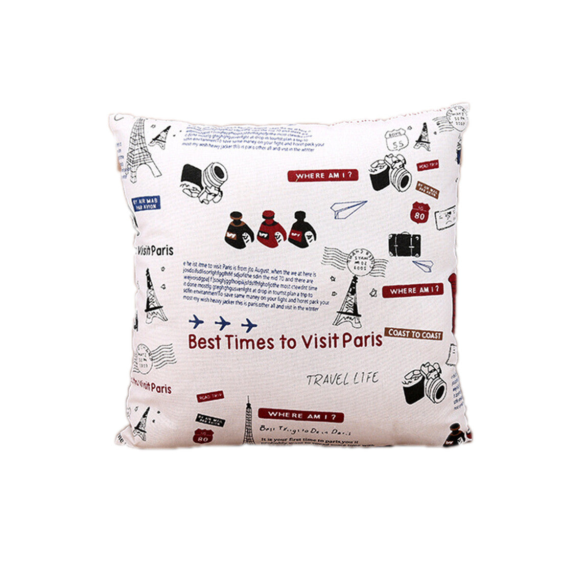 Linen Decorative Throw Pillow case Cushion Cover  05 - Mega Save Wholesale & Retail