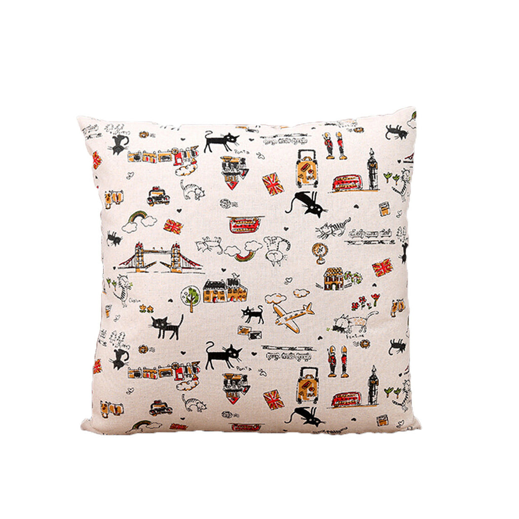 Linen Decorative Throw Pillow case Cushion Cover  06 - Mega Save Wholesale & Retail