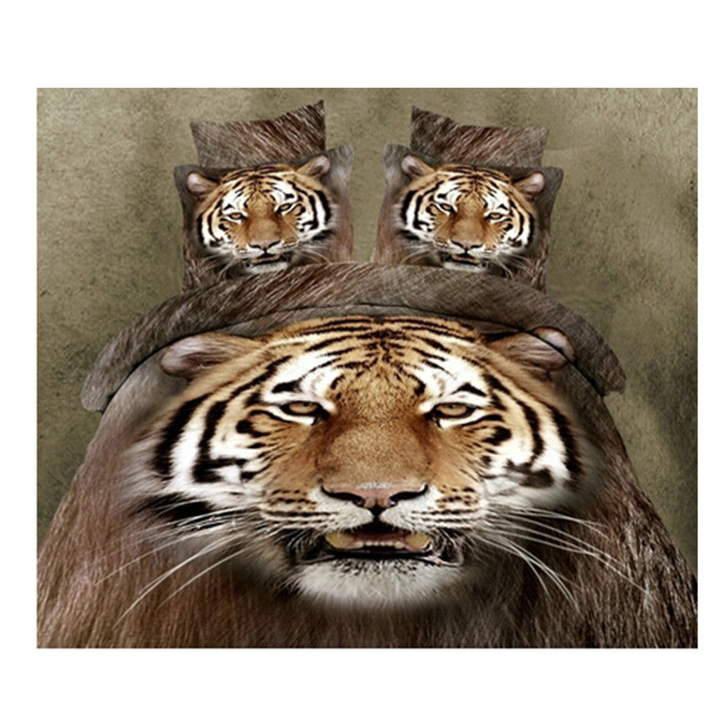 3D Queen King Size Bed Quilt/Duvet Sheet Cover Cotton reactive printing 4pcs 1.5M bed 28 - Mega Save Wholesale & Retail