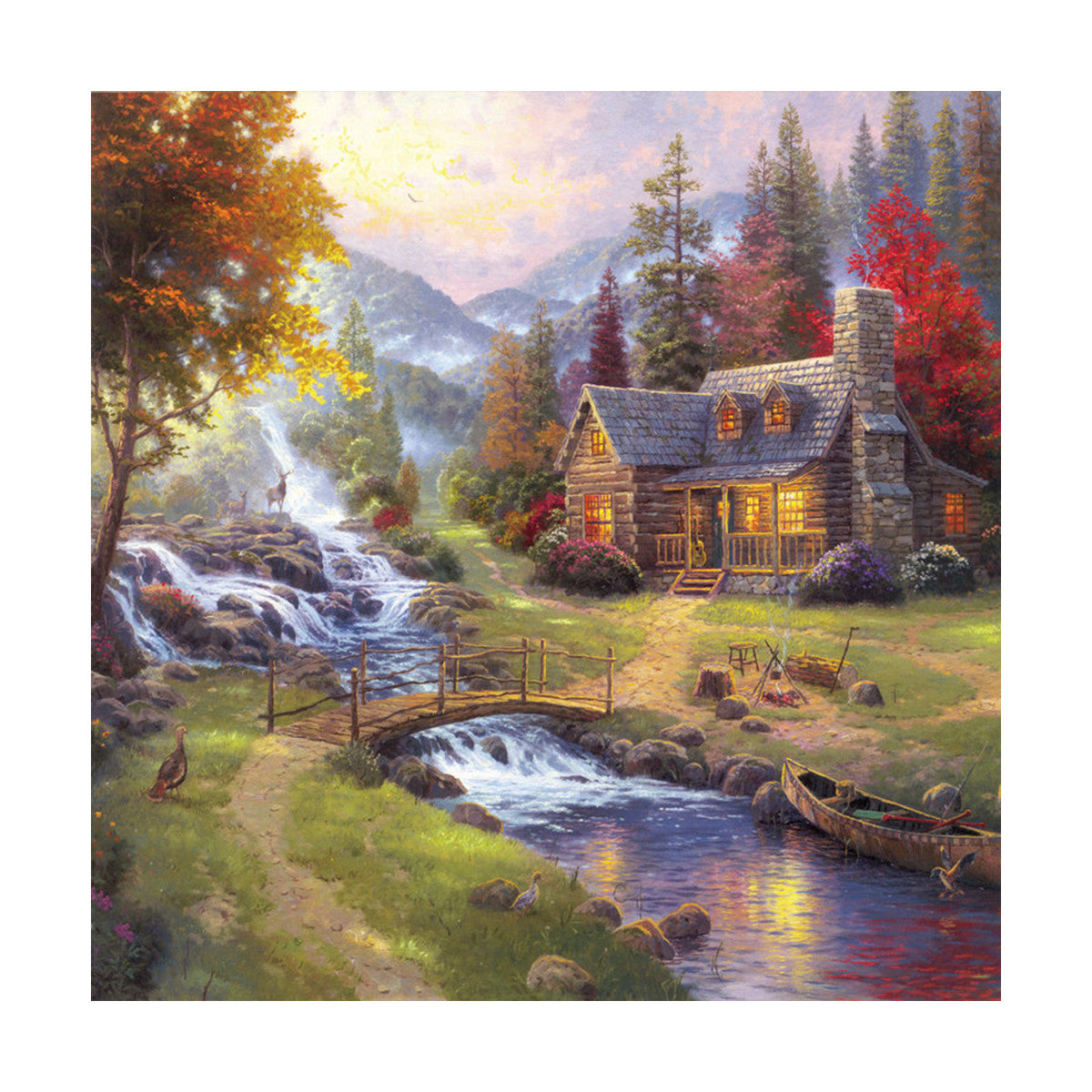 European and American scenery Thomas cattle decoration painting bulk villa hang painting hotel oil painting    09 - Mega Save Wholesale & Retail - 1