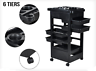 Beauty Salon Spa Hairdressing Tools Storage Rolling Trolley Caster  5 drawers