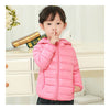 Child Hooded Thin Light Down Coat White Duck Down   pink   100cm - Mega Save Wholesale & Retail - 2