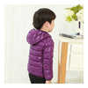 Child Hooded Thin Light Down Coat White Duck Down   dark purple   100cm - Mega Save Wholesale & Retail - 2