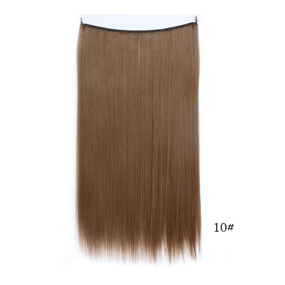 The new fishing line hair extension wig hair extension piece straight hair wig piece factory direct wholesale supply foreign trade explosion models in Europe and America   10# - Mega Save Wholesale & Retail - 1