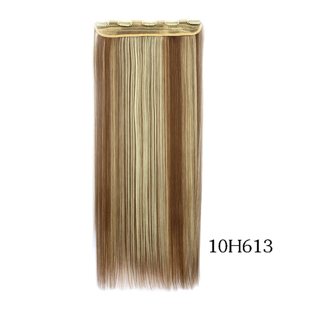 Yiwu's wig factory direct wholesale five piece long straight hair extension card issuing child wig hair piece explosion models in Europe and America   10H613 - Mega Save Wholesale & Retail - 2