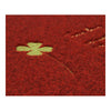 Embroidery Clover Foot Ground Floor Door Mat Carpet wine red clover - Mega Save Wholesale & Retail - 2