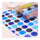 Simple Colorful Stone Carpet Ground Floor Foot Mat blue flower - Mega Save Wholesale & Retail - 2