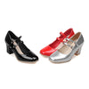 High Heel Double Buckle Women Shoes Plus Size  silver - Mega Save Wholesale & Retail - 3