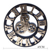 Super Big Vintage Gear Hang Wall Clock  golden with Arabian digit - Mega Save Wholesale & Retail - 3