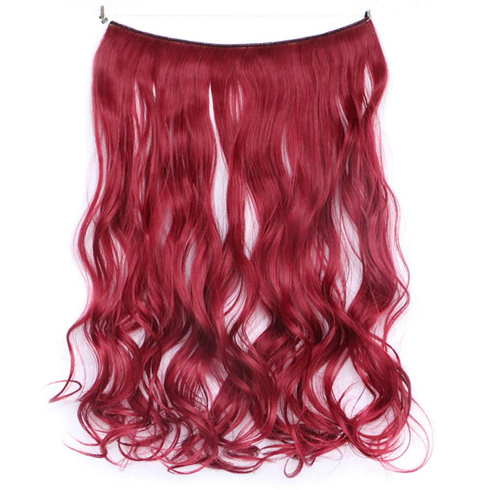 The new wig manufacturers wholesale hair extension fishing line hair extension piece piece long curly hair wig piece foreign trade explosion models in Europe and America  118C - Mega Save Wholesale & Retail - 1
