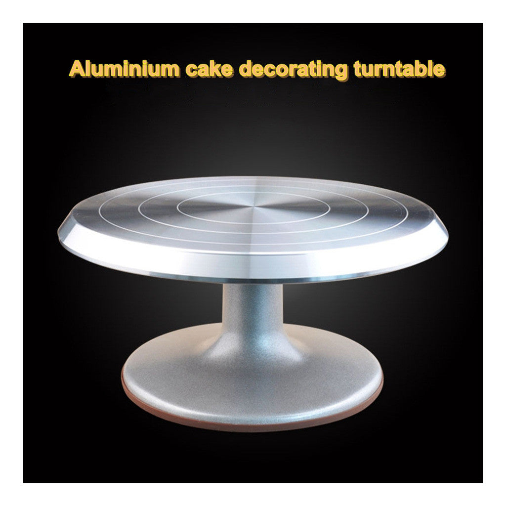 One thousand groups Seiko Cake Decorating Taiwan turntable turntable 10-inch aluminum alloy skid cake rack rotating table - Mega Save Wholesale & Retail