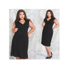 Super Big Size XL-4XL Sexy Dress Middle Long Evening Dress Sleevelss Temperament Attire - Mega Save Wholesale & Retail - 1