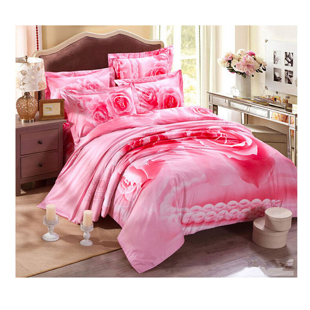 Cotton Active floral printing Quilt Duvet Sheet Cover Sets 1.5M/1.8M Size 11 - Mega Save Wholesale & Retail