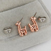 Plated  Yellow Gold Giraffe Earrings 