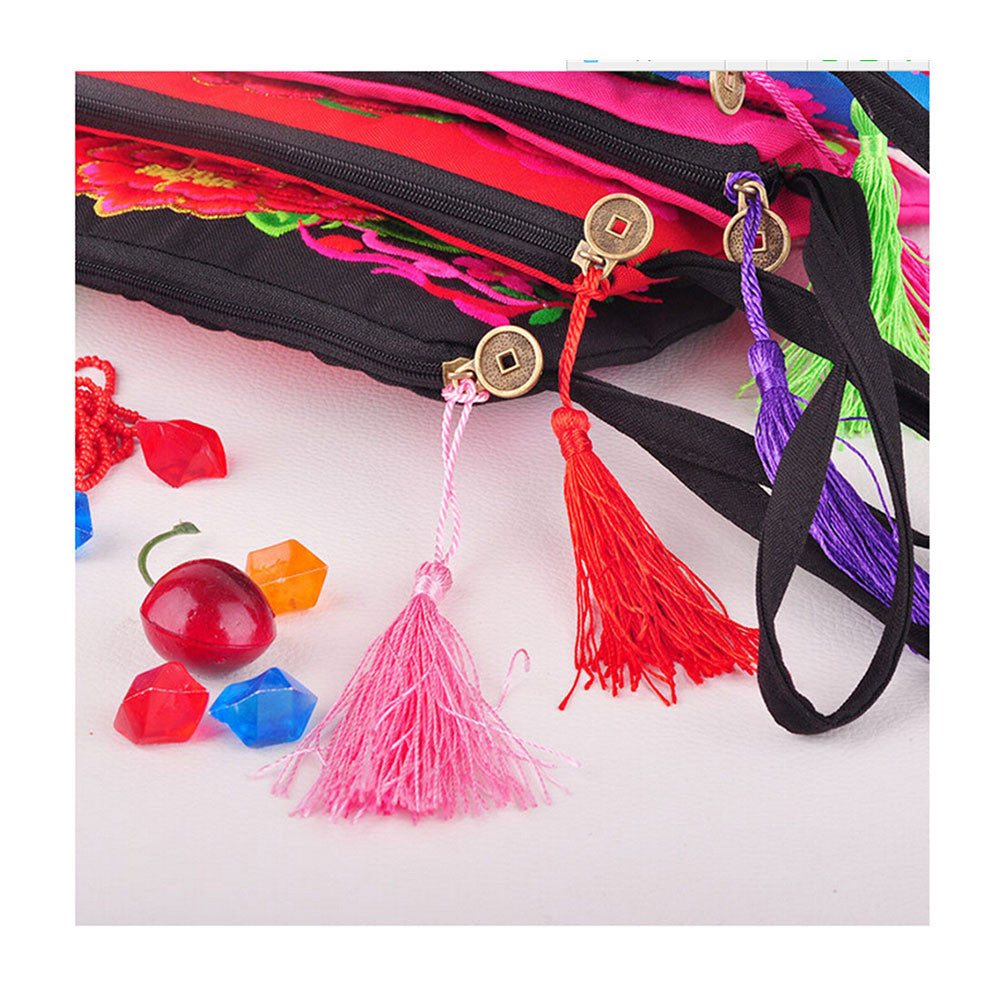 Yunnan Embroidery Woman's Bag Handbag Comestic Bag Coin Case Embroidery Handbag (Big Size)   pink - Mega Save Wholesale & Retail - 2