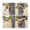 Yunnan National Style Embroidery Bag Embroidery Canvas Messenger Bag Woman Coin Case Mobile Phone Bag   small peony - Mega Save Wholesale & Retail - 2
