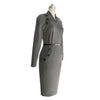 Vintage Hepburn Style Dress Pencil Skirt   grey   S - Mega Save Wholesale & Retail - 2