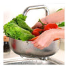 Stainless Steel Vegetable Drain Basket Adjustable 34.5cm