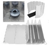 10 Placas Plegable Acampada Cocina Estufa Funda Protector contra Viento