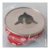 Marine Bean Bag Style Ashtray Canvas and Stainless Steel    red