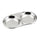 Stainless Steel Seasoning Dish Mustard Dish with 2 Case round