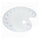 Oval Palette Gouache Plastic Palette 12 Round Parts